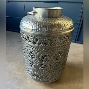 Hammered Pierced Punched Lantern XL